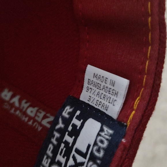 Vintage Zephyr University of Minnesota Maroon Yellow Fitted Baseball Cap Hat - Picture 14 of 14